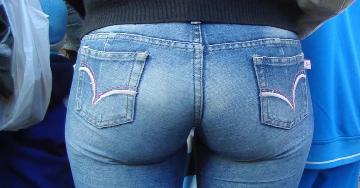 Jeans ass hole