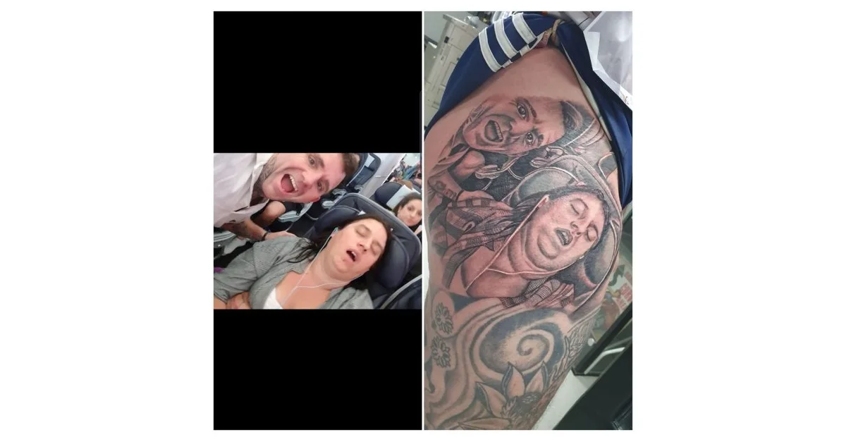 Рыжая баба с кучей татуировок сосет хуй и трахается с мужиком