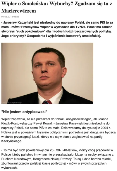 przekliniak - @Vinizius: Przypomnę ci, dla kogo Smoleńsk był bardzo korzystny, kto wy...