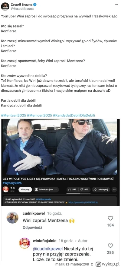 mariusz-madejczyk - #polityka #bekazkonfederacji #wybory #mentzen