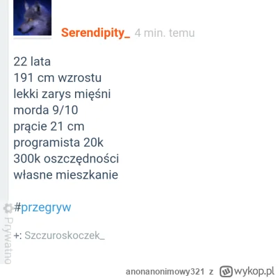anonanonimowy321 - @DzedajzChenoboskion: xd znalazłem. Urósł.  Zawsze mówiłem że to g...