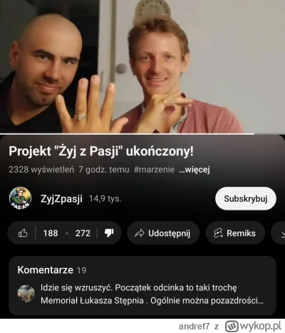 andref7 - #yanek co tak mało komentarzy? Ja też zobaczyłem że mam shadowbana