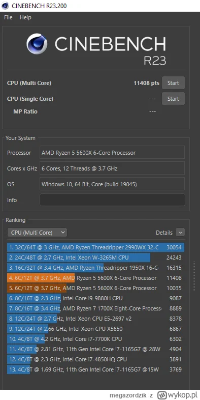 megazordzik - @Drmscape2: W cinebenchu nawet wynik poszedl o +1k gdzie wczesniej na s...