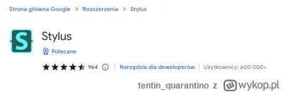 tentin_quarantino - >rozszerzenie nie odnalezione, ciekawe czy to legit było ( ͡° ͜ʖ ...