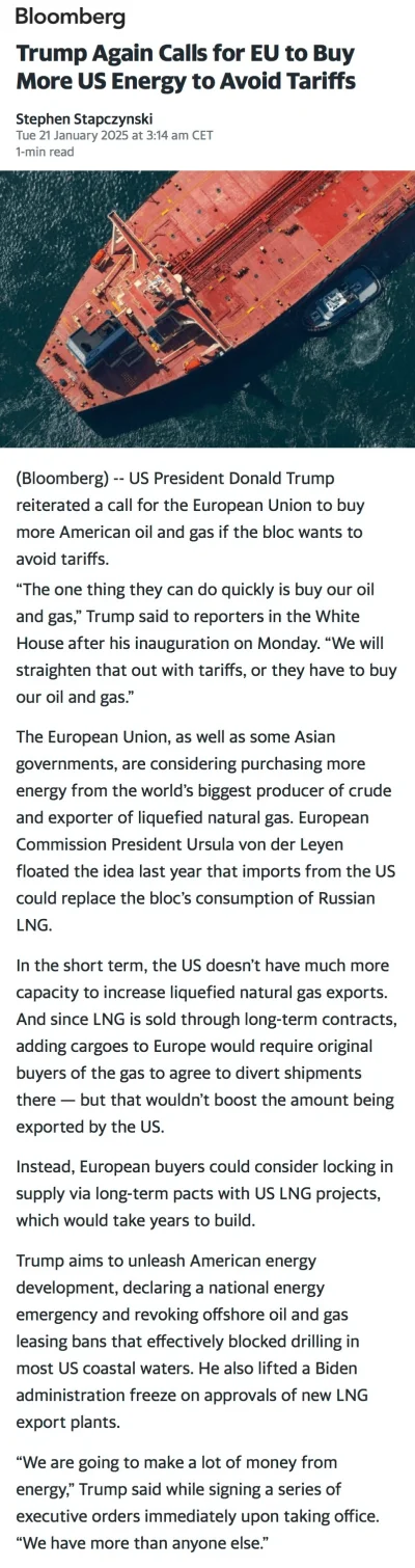 przekliniak - @recznikzikei: Coś ci zdradzę. Interesy Trumpa i Europy nie są zbieżne.