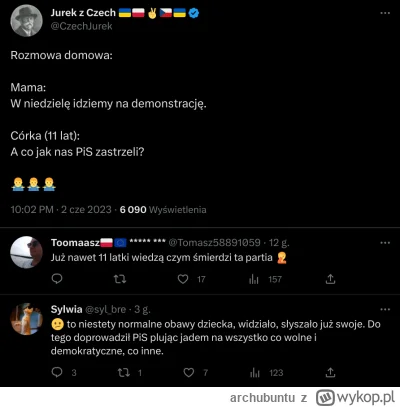 archubuntu - > bo oni faktycznie boją się tego Trzaskowskiego jak diabeł święcionej w...