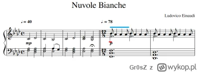 Gr0sZ - Mam kilka pytań, jest to początek utworu Ludovico Einaudi - Nuvole Bianche. R...