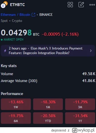 dejmiend - #ethereum Ty stara kur** zmarnowalas mi 20 lat zycia

#kryptowaluty #bitco...