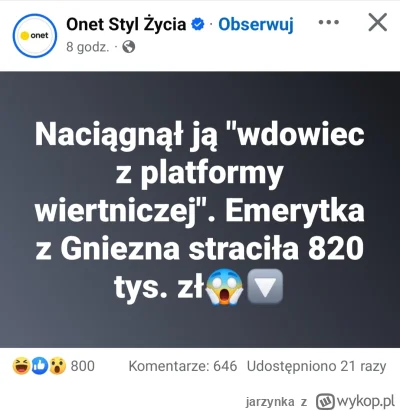 jarzynka - #finanse #polityka
Pamiętajcie, że emeryci są najbiedniejszą grupą społecz...