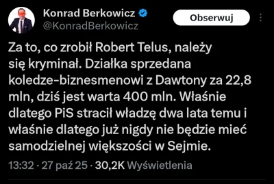 ProstyKrzywy - "nigdy nie będzie mieć samodzielnej większości w sejmie" tylko razem z...