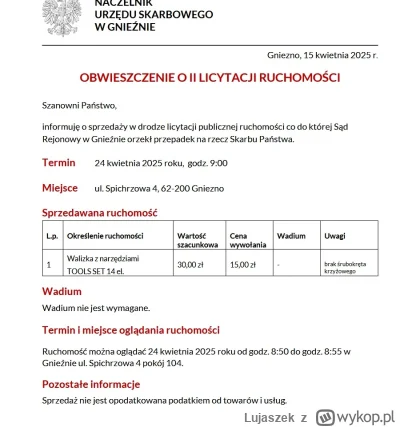 Lujaszek - Grube te licytacje ogólnie