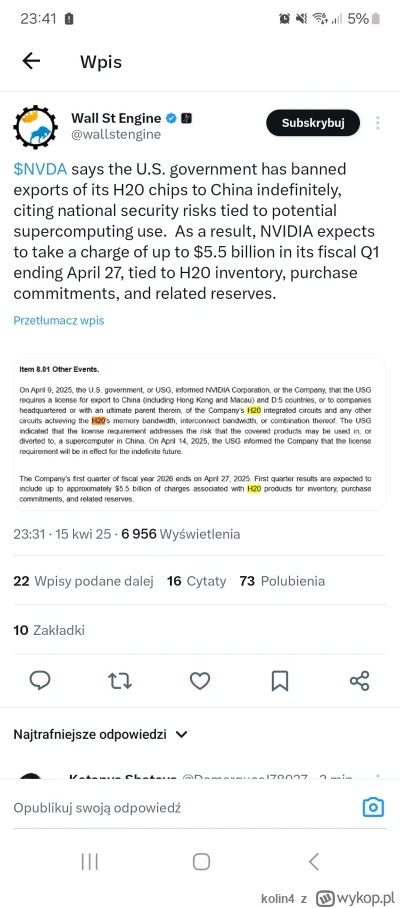 kolin4 - Nasdaq tango down jutro
#gielda