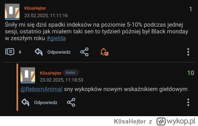 K0saHejter - Ciekawe czy o to mi chodziło #gielda #kryptowaluty