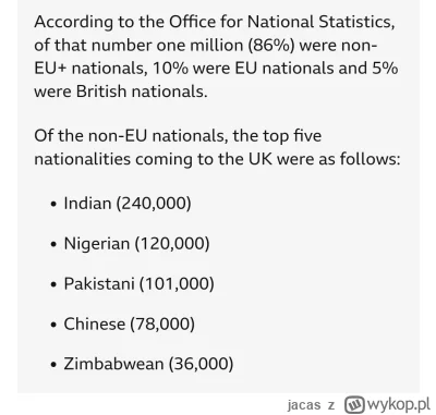jacas - Fajny ten Brexit, zastąpmy Polaków i Hiszpanów Hindusami i przybyszami z Afry...