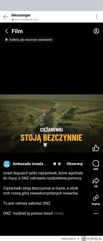 ofiaralosu - #izrael #gaza Widzę, że ambasada Izraela wykupiła reklamy skierowane prz...