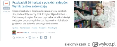 zielonykszak - O sami widzicie! opije się tej herbaty to się przekręci później chuop ...