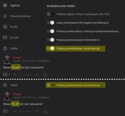 strasznyzwierz - Wykop odleciał i już nawet słowo 'b--ń' jest kontrowersyjne. @wykop ...