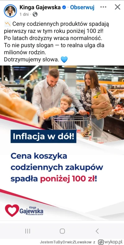 JestemTuByDrwicZLewakow - Inflacja w dół, to ceny w dół, czego nie rozumiesz?
#ekonom...