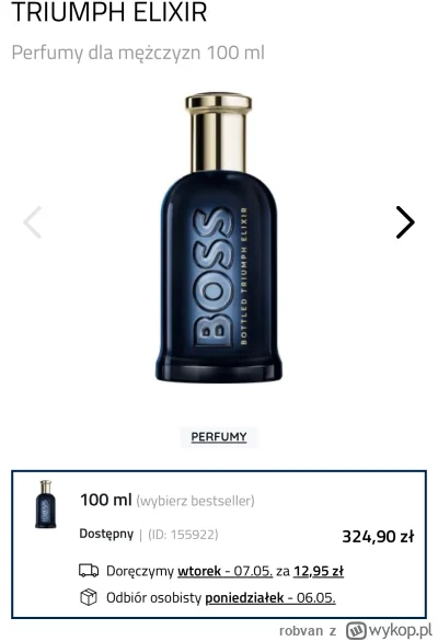 robvan - Chyba przyzwoita cena jest na tego gagatka. #perfumy