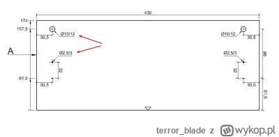 terror_blade - Co oznacza ∅10/12?
trzeba wywiercić otwór ∅10 na głębokość 12?
#rysune...
