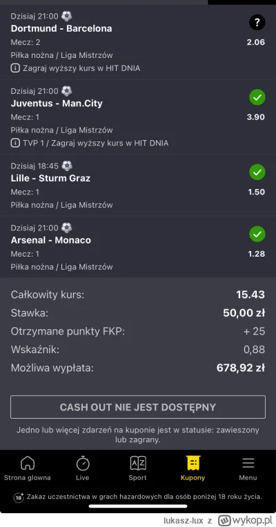 lukasz-lux - Wreszcie ograłem te qrwe buka
#bukmacherka #mecz