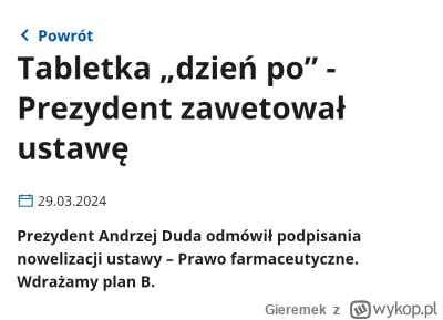 Gieremek - >W sumie zastanawia mnie jedna kwestia, po co komu aborcja w dobie dostępn...