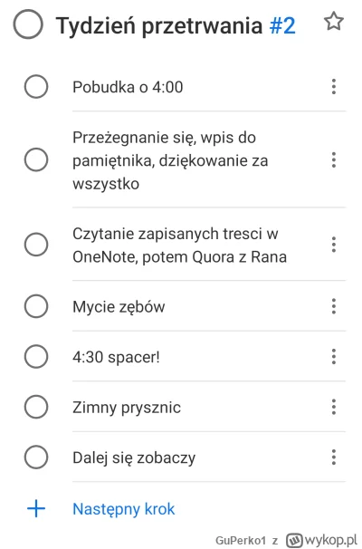 GuPerko1 - Hejka, czas na podsumowanie zmagań w "tygodniu przetrwania"

Zacząłem w po...