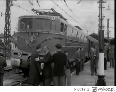 PiotrFr - Film z ustanowienia rekordu prędkości elektrowozu w 29 marca 1955. BB 9004 ...
