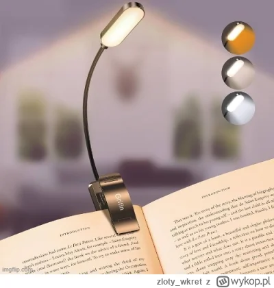 zloty_wkret - Tego typu lampka-klips dedykowana do czytania książek jest co warta i s...