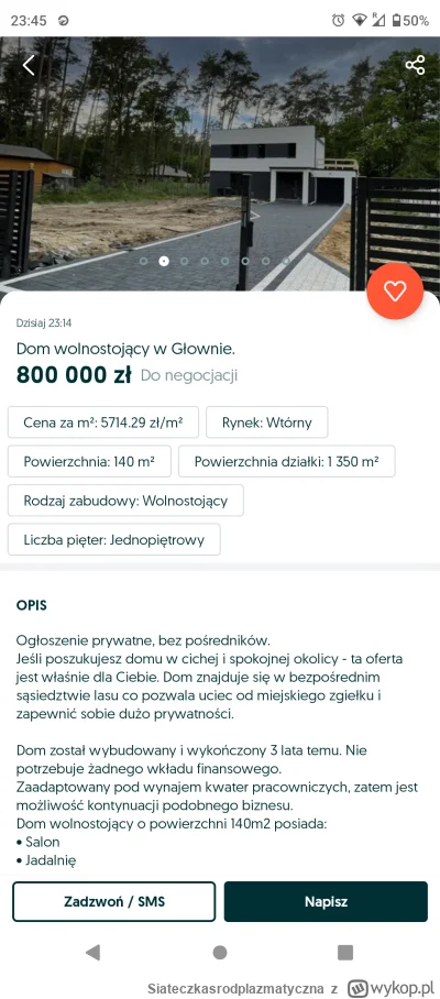 Siateczkasrodplazmatyczna - No i to jest normalna cena za taki dom a nie te Januszowe...