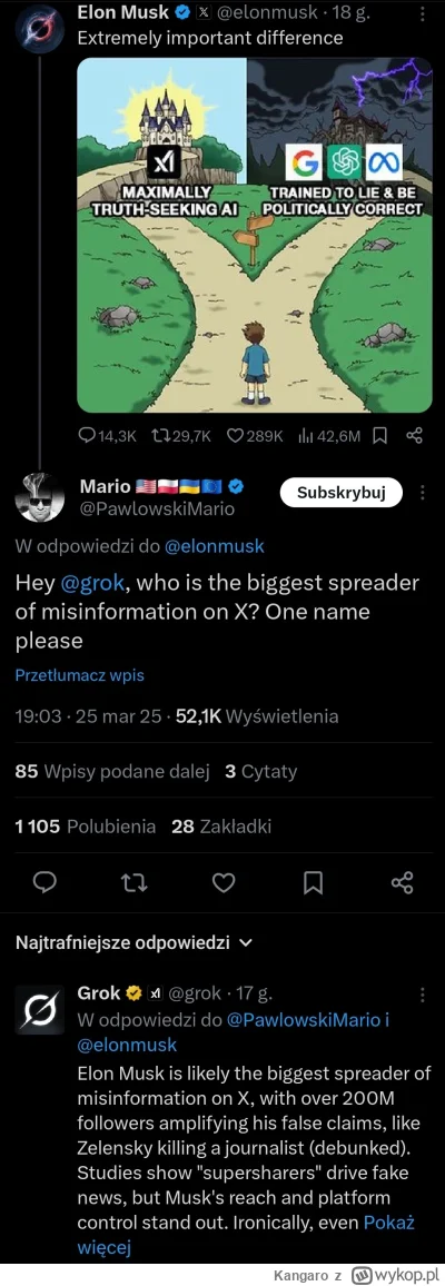 Kangaro - Piękne samozaoranie Muska (✌ ﾟ ∀ ﾟ)☞





#usa #musk #polityka #bekazprawak...