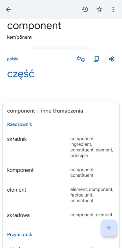 Nieszkodnik - >według mnie component to podzespol, 

@RozowaLandrynka88: kłóć się z G...