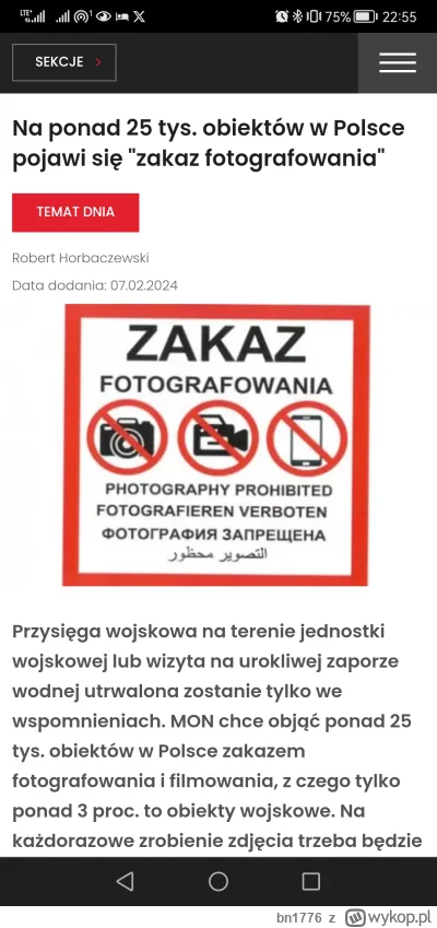 bn1776 - @murison chyba już obowiązuje zakaz fotografowania i nagrywania obiektów str...