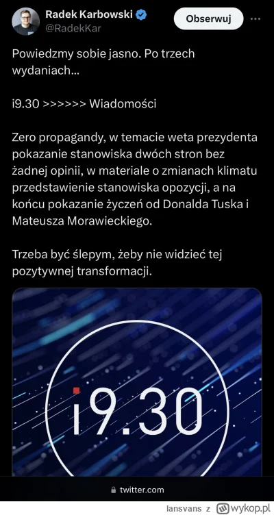 lansvans - Przecież to informacja nieprawdziwa. Nawet przy exitpoll nikt nie pyta o w...