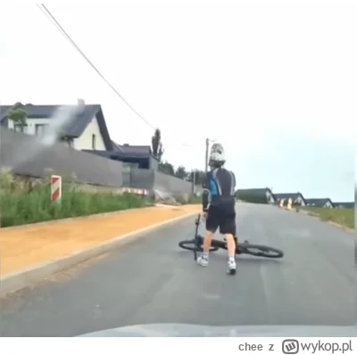 chee - Wygląda jak FAKE. W 1:20 można było spokojnie ominąć rower prawą stroną ale ki...