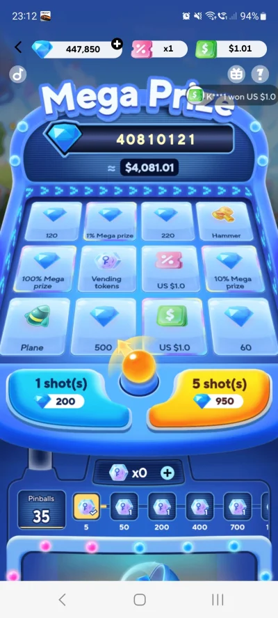 Emble - @Miecz12 ostatnio wpadło mi 1% puli w tej mini gierce, już się napaliłem czeg...