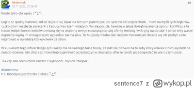 sentence7 - @likatomyk: #konto tylko dla #wpisu? likatomyk to #boxdel z multikonta? #...