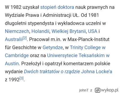 johnT - Żeby nie było z panem Zbigniewem Rau też mogli pogadac