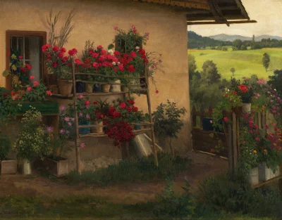 Bobito - #obrazy #sztuka #malarstwo #art

„Kwitnący ogród w Karyntii” (1930) - Karl M...