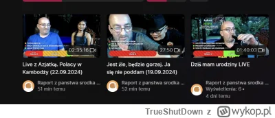 TrueShutDown - Skasowane lajwy prezesa, zapraszam

https://odysee.com/@raportzpanstwa...