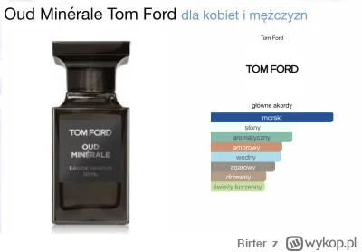 Birter - Ostał mi się flakon Tom Ford Oud Minerale - batch B49 (z pudełkiem)
Pojemnoś...