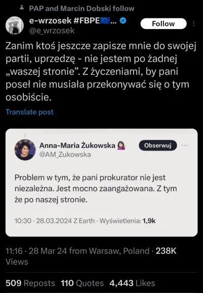 sky5 - Komentarz Żukowskiej mocno wszedł na psychę naczelnej "niezależnej" prokurator...