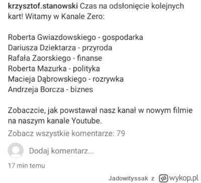 Jadowityssak - Kolejne osoby w #kanalezero. Zaskoczeni?
#stanowski #kanalsportowy
