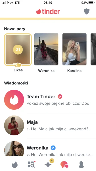 Boss477 - #tinder Taka sytuacja Panowie na Tinderze profil założony wczoraj lokalizac...