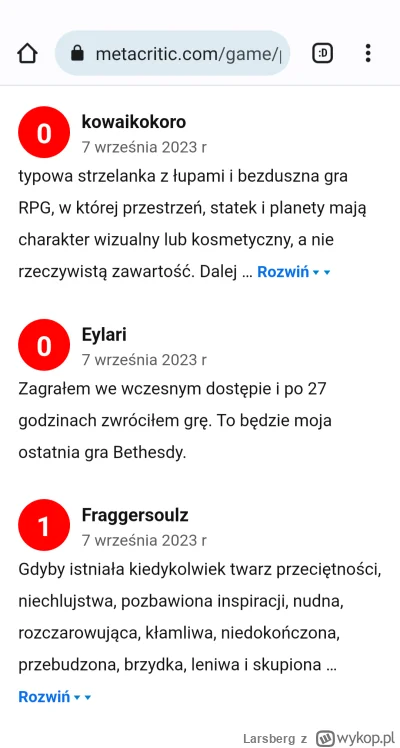 Larsberg - Oceny od Soniarzy którzy widzieli grę na YouTube ( ͡º ͜ʖ͡º)


#starfield