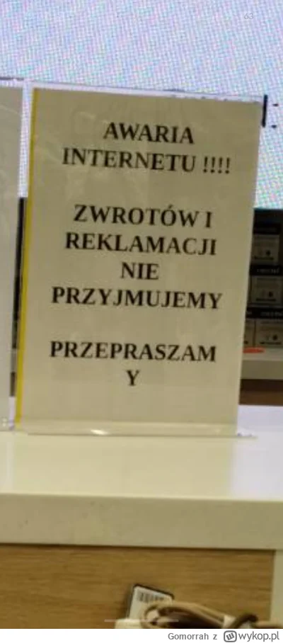 Gomorrah - Pewna duża w Polsce sieć sklepów obuwniczych wywiesiła taką kartkę, czy mo...