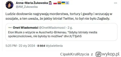 CipakKrulRzycia - #zukowska #elonmusk #polityka #media #twitter #aushwitz No i po co ...