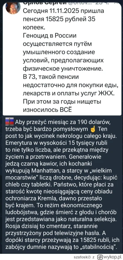 szafoski3 - #ukraina #rosja #wojna #bekazrosji 

Imperium galaktyczne tak pięknie dba...