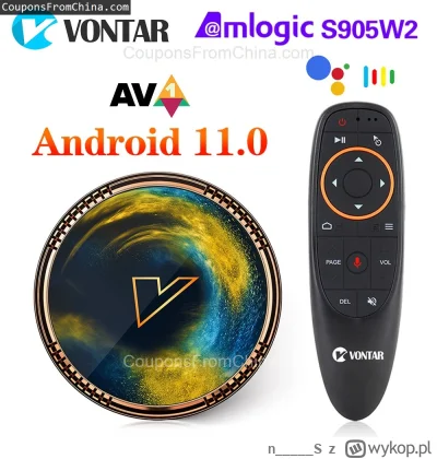 n____S - ❗ VONTAR X2 S905W2 TV Box 2/16GB with G10S
〽️ Cena: $36.84 (dotąd najniższa ...