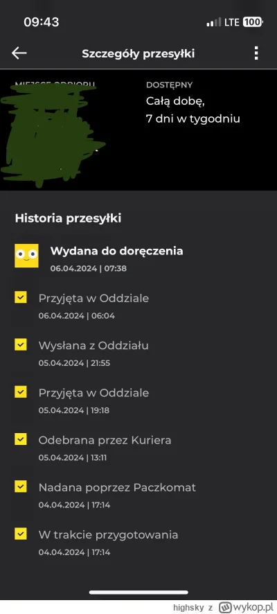 highsky - @Techn9cian jest szansa skoro wydana do doręczenie? Czy będzie tak czekać d...